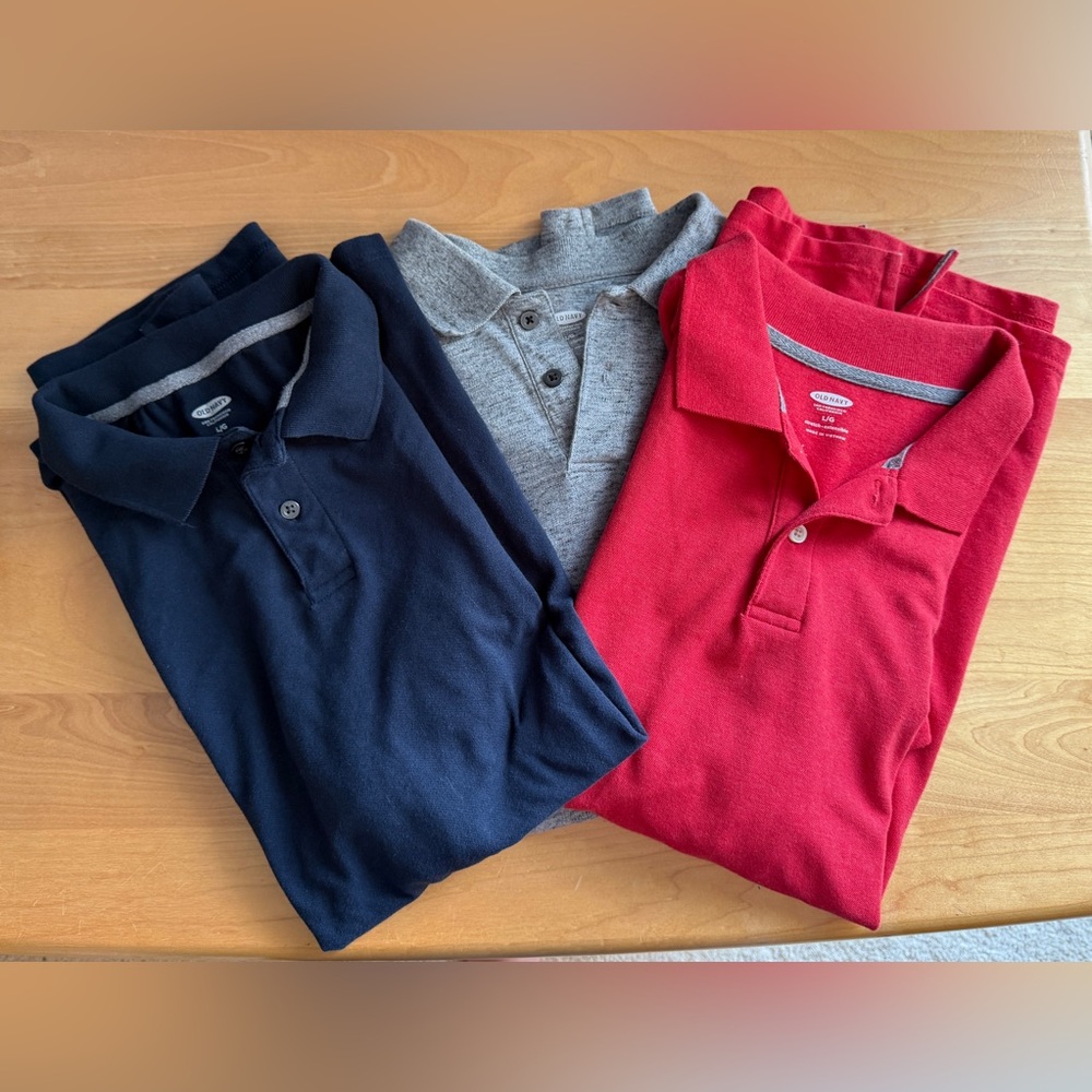 Old Navy Men’s Polo Shirts Bundle (3 shirts)